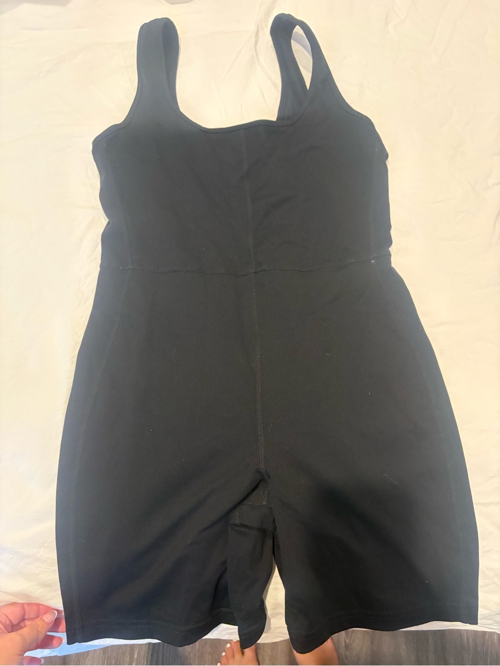Dynamite Black One-Piece Active Romper